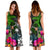 Chuuk Midi Dress - Turtle Plumeria Banana Leaf - Polynesian Pride