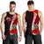 Solomon Islands Polynesian Custom Personalised Men's Tank Top - Coat Of Arm With Hibiscus Red - Polynesian Pride