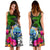 Federated States of Micronesia Midi Dress - Turtle Plumeria Banana Leaf - Polynesian Pride