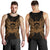 Tuvalu Polynesian Men Tank Top Map Gold - Polynesian Pride