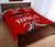 Tonga Quilt Bed Set - Tonga Tribal - Red Version - Polynesian Pride
