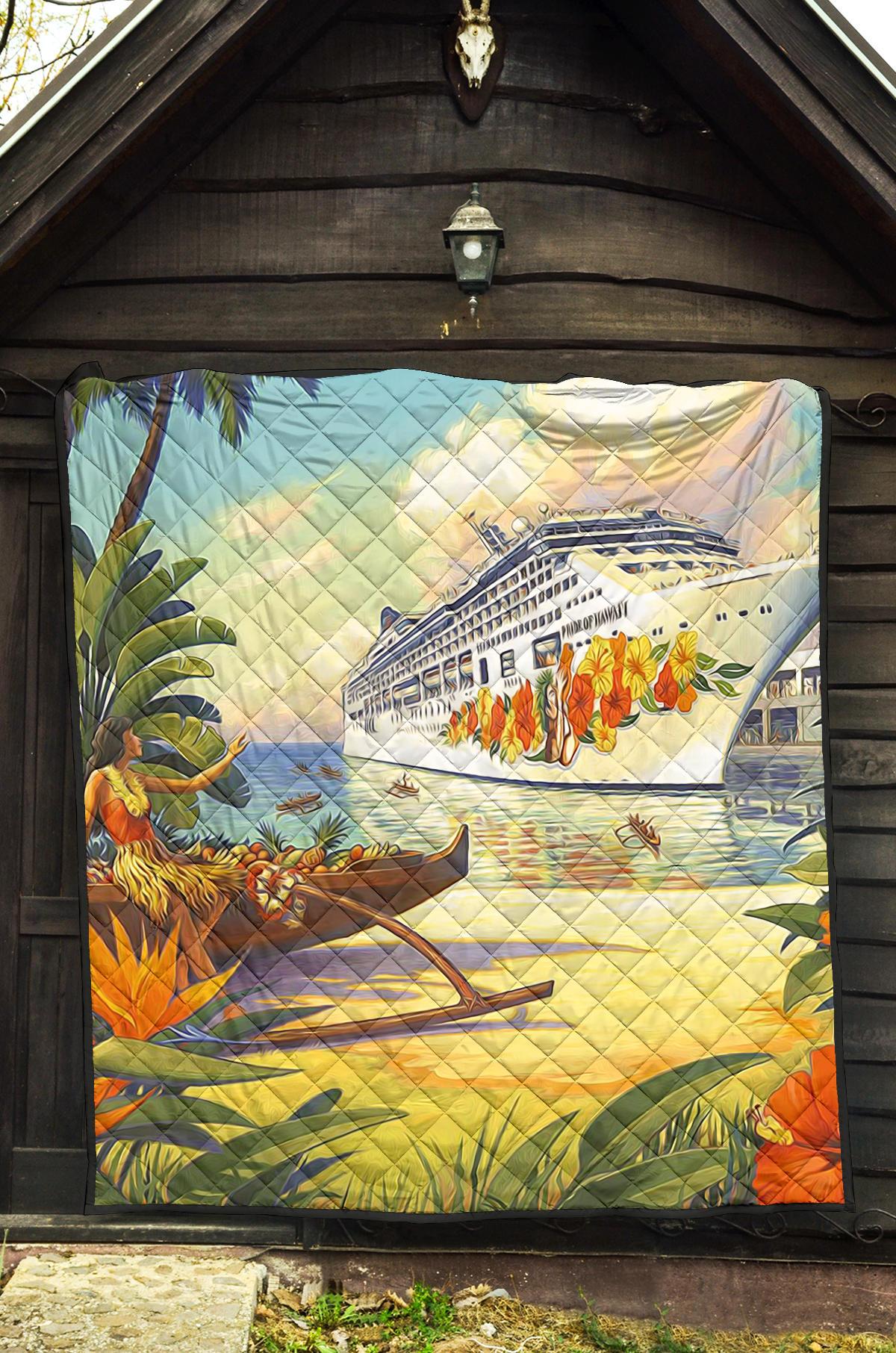 Vintage Hawaii Premium Quilt - Polynesian Pride