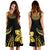 Polynesian Midi Dress - Gold Floral - Polynesian Pride