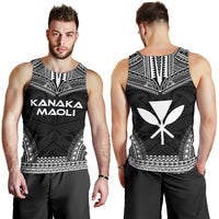Kanaka Maoli Men's Tank Top - Polynesian Chief Black Version - Polynesian Pride