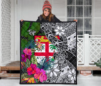 Fiji Premium Quilt - Turtle Plumeria Banana Leaf - Polynesian Pride