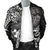 Polynesian Men's Bomber Jacket - White Shark Polynesian Tattoo - Polynesian Pride