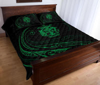 Solomon Quilt Bed Set - Green - Frida Style - Polynesian Pride