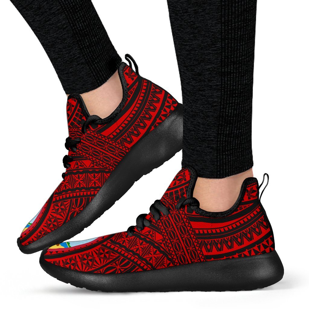 Guam Polynesian Tattoo Mesh Knit Sneakers - Polynesian Pride