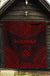 Hawaii Premium Quilt - Hawaii Seal Polynesian Chief Dark Red Version - Polynesian Pride