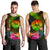 Tahiti Polynesian Personalised Men's Tank Top - Hibiscus and Banana Leaves - Polynesian Pride