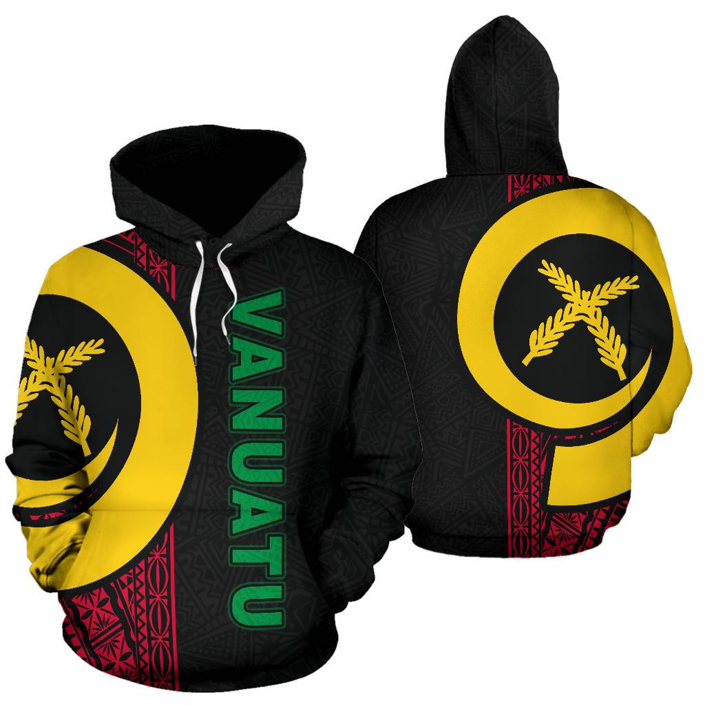 Vanuatu Polynesian Hoodie Red Line Unisex Red - Polynesian Pride