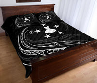 Austral Islands Quilt Bed Set - White - Frida Style - Polynesian Pride