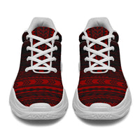 American Samoa Chunky Sneakers - Polynesian Chief Red Version - Polynesian Pride