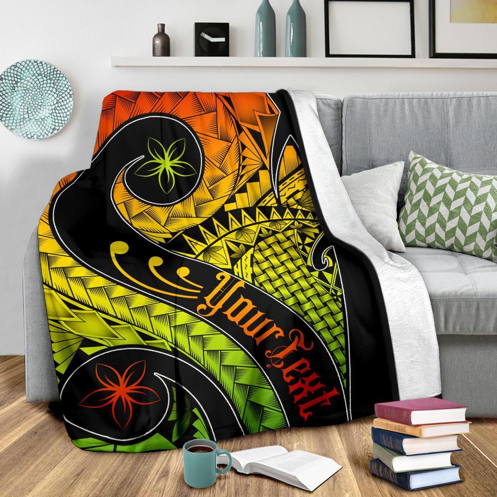 Hawaii Personalised Premium Blanket - Hawaii Polynesian Decorative Patterns - Polynesian Pride