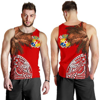 Tonga Men's Tank Top - Polynesian Palm Tree Flag - Polynesian Pride