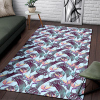 Tropical Monstera Leaf Rug - Polynesian Pride