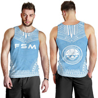 Federated States Of Micronesia Men's Tank Top - Polynesian Chief Flag Version - Polynesian Pride