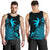 Guam Coconut Tree Men's Tank Top Blue K4 - Polynesian Pride