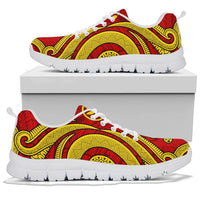 Hawaii Sneakers - Polynesian tentacle Turtle Tattoo (Red) - Polynesian Pride