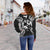 Tonga Polynesian Shoulder Sweater Map Black - Polynesian Pride