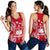 Samoa Polynesian Women Tank Top Map Red White - Polynesian Pride