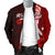 Kosrae Micronesia Men's Bomber Jacket - Coat Of Arm With Hibiscus - Polynesian Pride