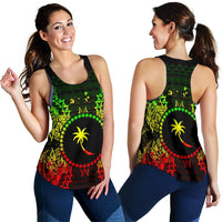 Chuuk Polynesian Women Tank Top Map Reggae - Polynesian Pride