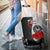 Tahiti Polynesian Luggage Covers - Coat Of Arm With Hibiscus White - Polynesian Pride