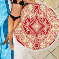 Polynesian Beach Blanket Red And Yellow - Polynesian Pride