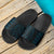 Poly Tribal Slide Sandals Coral Blue Black - Polynesian Pride