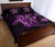 Kanaka Map Hibiscus Plumeria Turtle Art Pink Polynesian Quilt Bed Set - Polynesian Pride