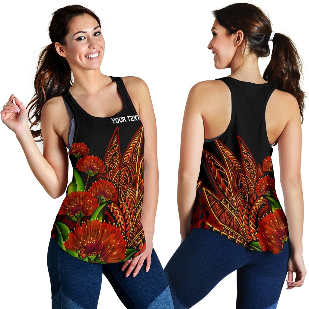 Polynesian Hawaii Personalised Women's Racerback Tank - Ohia Lehua - Polynesian Pride