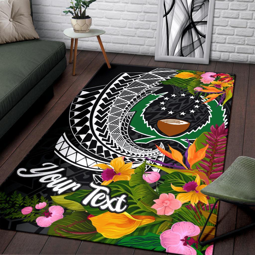 Pohnpei State Area Rug - Custom Personalised Seal Spiral Polynesian Patterns - Polynesian Pride