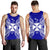 Wallis And Futuna Polynesian Men Tank Top Map Blue - Polynesian Pride