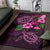 Hawaii Turtle Hibiscus Pink Simple Rug - Polynesian Pride