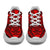 Polynesian Plumeria Mix Red Black Chunky Sneakers - Polynesian Pride