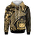 Samoa Hoodie Humpback Whale & Coat of Arms Gold Unisex Gold - Polynesian Pride