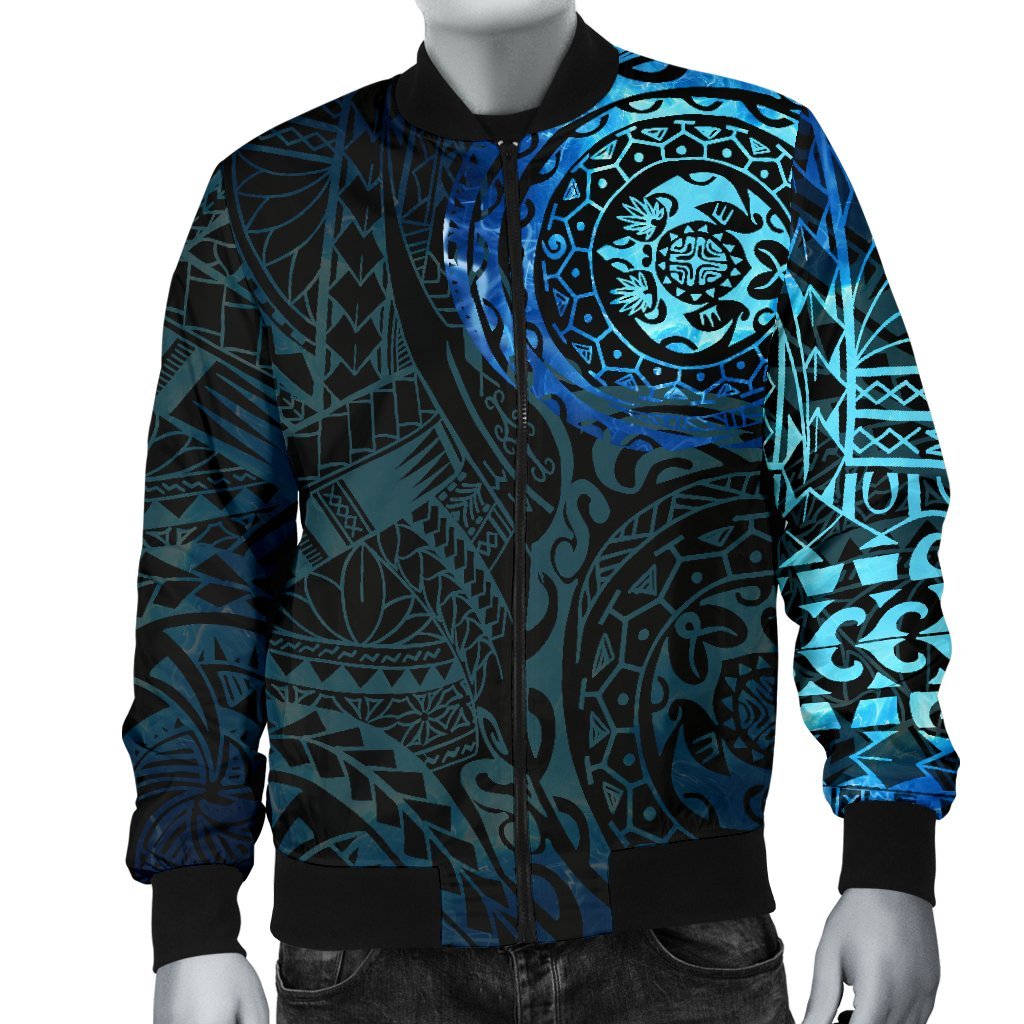 Polynesian Tattoo Style Men's Bomber Jacket Special - Polynesian Pride