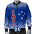 Samoa Men's Bomber Jacket - Polynesian Fog Blue - Polynesian Pride