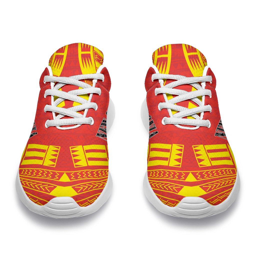 New Caledonia Sport Sneakers - Polynesian Tattoo Flag - Polynesian Pride