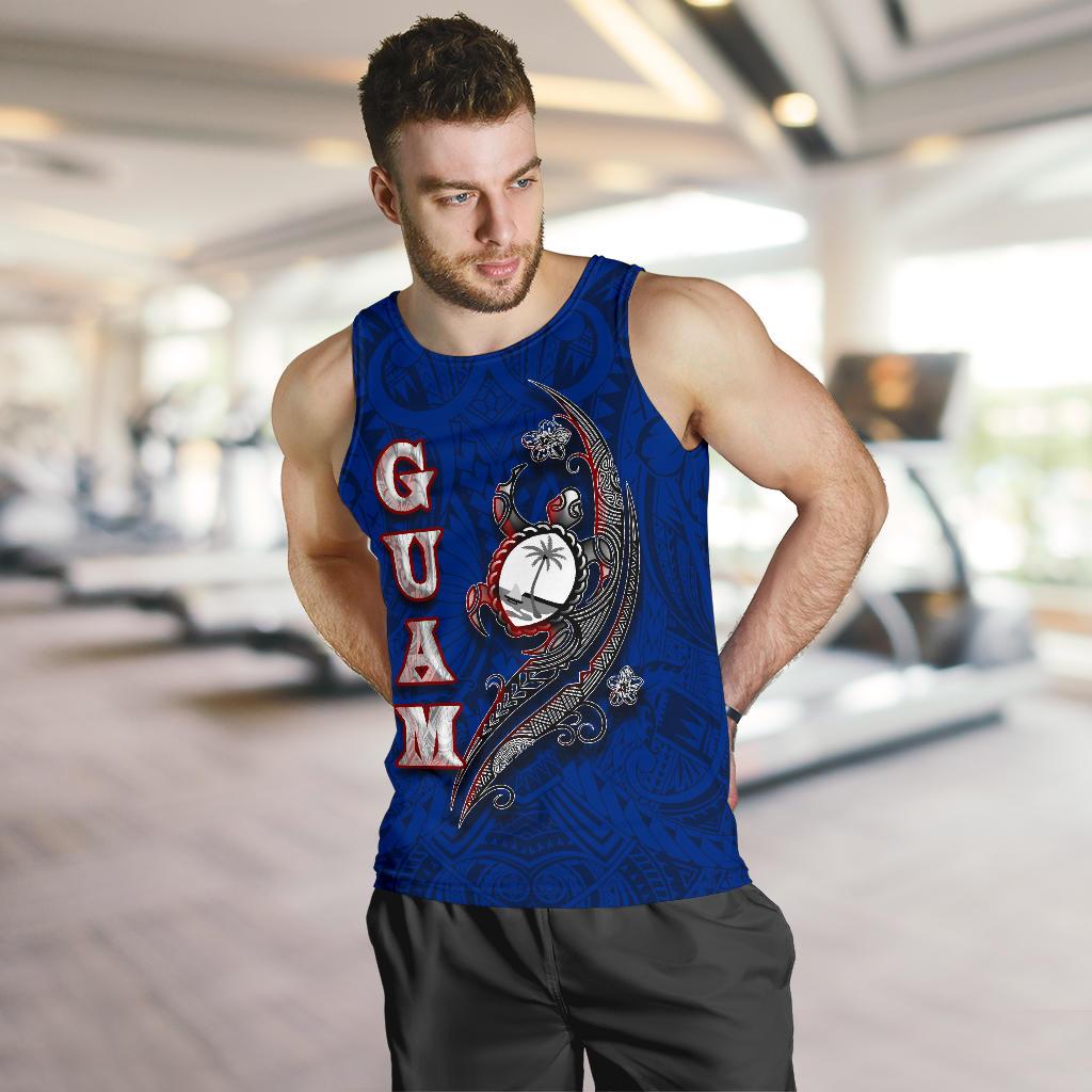 Guam Men's Tank Top - Turtle Waving - Polynesian Pride