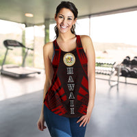 Hawaii Women Racerback Tank - Polynesian Tattoo Red - Polynesian Pride