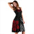 Polynesian Midi Dress - Black Red Floral - Polynesian Pride