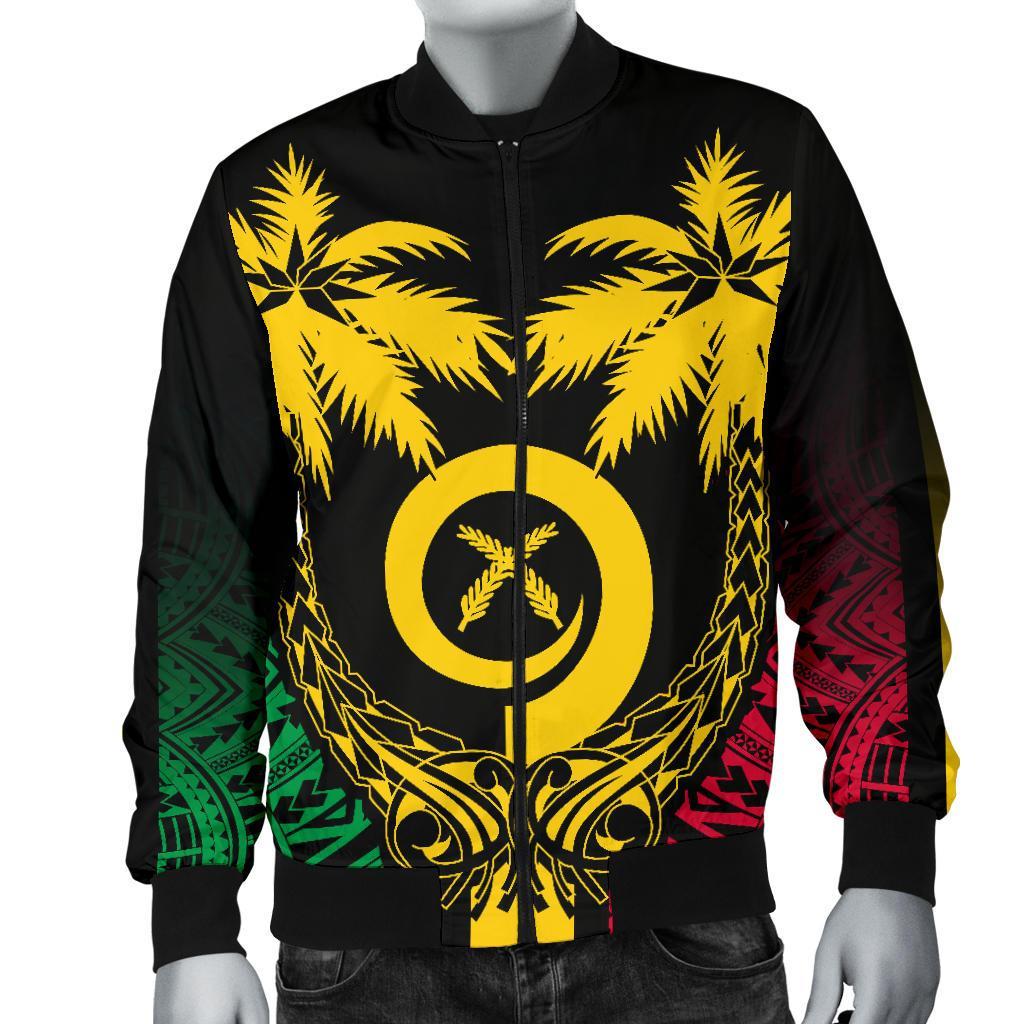 Vanuatu Coconut Men's Bomber Jacket - Polynesian Pride