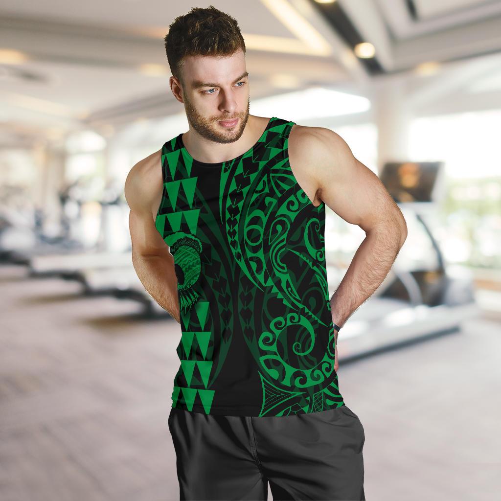Hawaii Warrior Men's Tank Top Green - Polynesian Pride