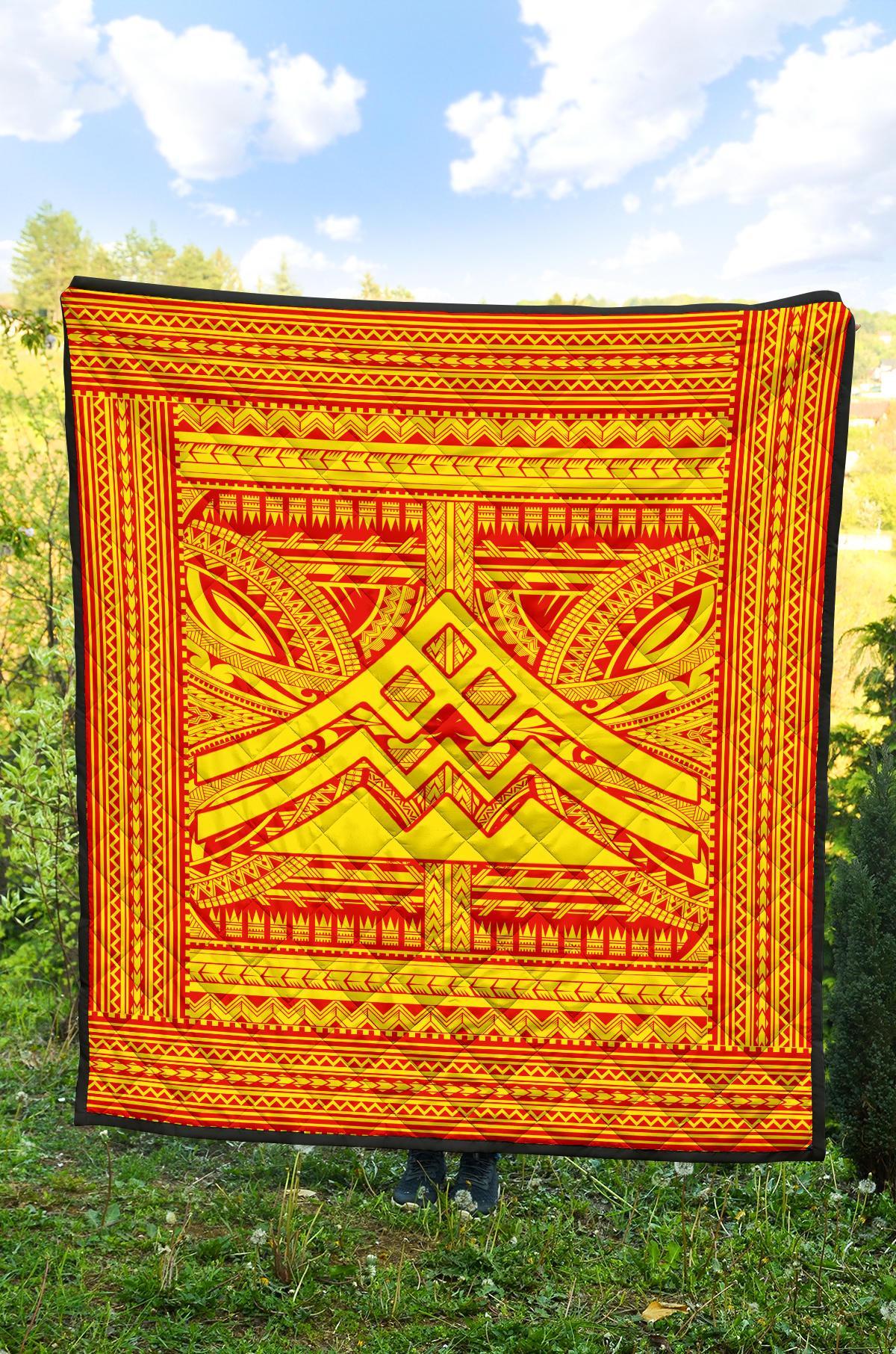 Hawaii Polynesian Mauna Kea Premium Quilt - Polynesian Pride