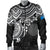 Northern Mariana Islands Polynesian Bomber Jacket (Men) - White Turtle - Polynesian Pride