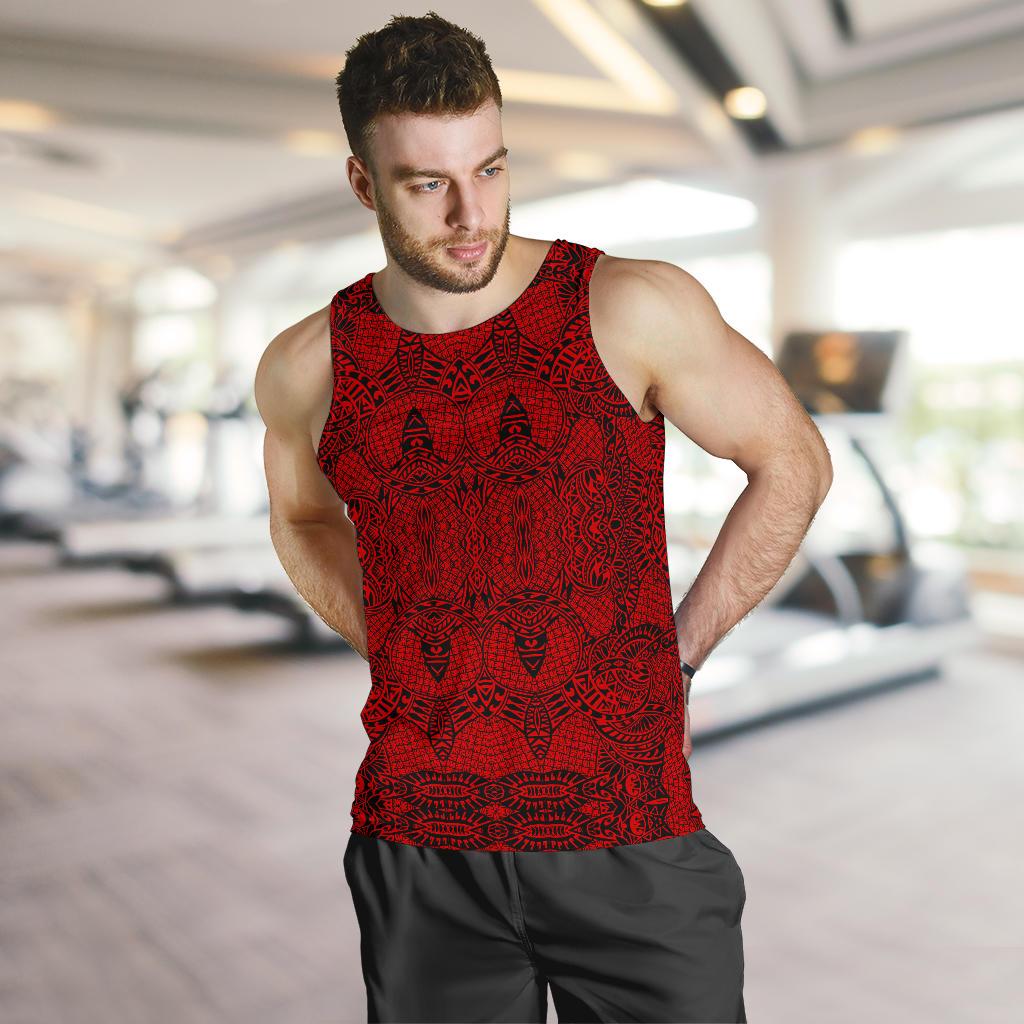 Polynesian Men's Tank Top Red - Polynesian Pride