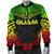 Guam Polynesian Chief Men's Bomber Jacket - Reggae Version - Polynesian Pride