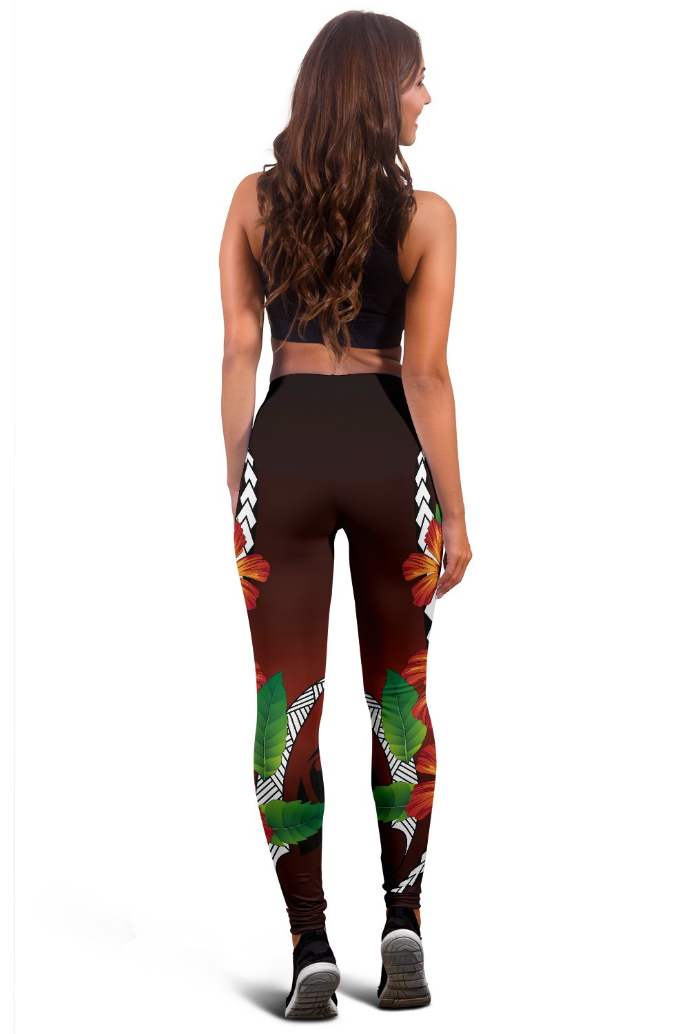 Kanaka Hibiscus Poly Leggings - Polynesian Pride